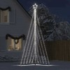 LED Kalėdų eglutė 570 LED Šalta Balta 399 cm