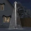 LED Kalėdų eglutė 570 LED Šalta Balta 399 cm
