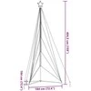 LED Kalėdų eglutė 615 LED Spalvingi 404,5 cm