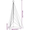 LED Kalėdų eglutė 615 LED Mėlyna 404,5 cm
