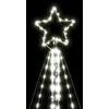 LED Kalėdų eglutė 615 LED šaltai balta 404,5 cm