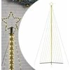LED Kalėdų eglutė 789 LEDs Šilta Balta 476 cm