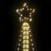 LED Kalėdų eglutė 861 LEDs Šilta Balta 478 cm
