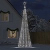 LED Kalėdų eglutė su smaigaliais 1534 LED Šaltai Balta 500 cm