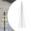 LED Kalėdų eglutė su smaigaliais 1534 LED Spalvingi 500 cm