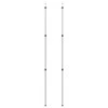 Teleskopiniai brezento strypai, 2vnt., 102-260cm, aliuminis
