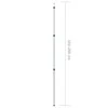 Teleskopiniai brezento strypai, 2vnt., 102-260cm, aliuminis