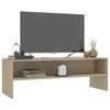 TV staliukas Televizoriaus spintelė, ąžuolo, 120x40x40cm, apdirbta mediena