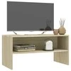 TV staliukas Televizoriaus spintelė, ąžuolo, 80x40x40cm, apdirbta mediena