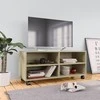 TV staliukas TV spintelė su ratukais, ąžuolo, 90x35x35cm, apdirbta mediena