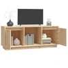 TV staliukas Televizoriaus spintelė, 110,5x35x44cm, pušies medienos masyvas