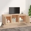 TV staliukas Televizoriaus spintelė, 110,5x35x44cm, pušies medienos masyvas