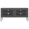TV staliukas Televizoriaus spintelė, antracito spalvos, 105x35x50cm, plienas