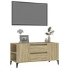 TV staliukas Televizoriaus spintelė, ąžuolo, 102x44,5x50cm, apdirbta mediena