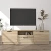 TV staliukas Televizoriaus spintelė, ąžuolo, 140x35x40cm, apdirbta mediena