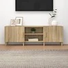 TV staliukas Televizoriaus spintelė, ąžuolo, 150x30x50cm, apdirbta mediena