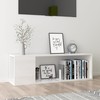 TV staliukas Televizoriaus spintelė, balta, 100x24x32cm, apdirbta mediena