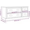 TV staliukas Televizoriaus spintelė, balta, 100x35,5x45cm, mediena, blizgi