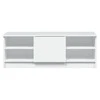 TV staliukas Televizoriaus spintelė, balta, 102x35,5x36,5cm, mediena