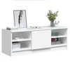 TV staliukas Televizoriaus spintelė, balta, 102x35,5x36,5cm, mediena