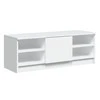 TV staliukas Televizoriaus spintelė, balta, 102x35,5x36,5cm, mediena