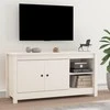 TV staliukas Televizoriaus spintelė, balta, 103x36,5x52cm, pušies masyvas