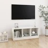 TV staliukas Televizoriaus spintelė, balta, 104x33x41cm, pušies masyvas