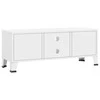 TV staliukas Televizoriaus spintelė, balta, 105x35x42cm, metalas