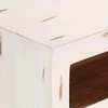 TV staliukas Televizoriaus spintelė, balta, 110x30x40cm, akacijos masyvas