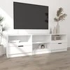 TV staliukas Televizoriaus spintelė, balta, 150x33,5x45cm, apdirbta mediena
