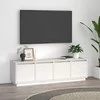 TV staliukas Televizoriaus spintelė, balta, 156x37x45cm, pušies masyvas