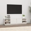 TV staliukas Televizoriaus spintelė, balta, 156x40x40cm, pušies masyvas