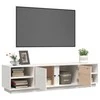 TV staliukas Televizoriaus spintelė, balta, 156x40x40cm, pušies masyvas