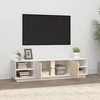 TV staliukas Televizoriaus spintelė, balta, 156x40x40cm, pušies masyvas