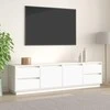 TV staliukas Televizoriaus spintelė, balta, 176x37x47,5cm, pušies masyvas