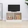 TV staliukas Televizoriaus spintelė, balta, 70x33x42cm, pušies masyvas