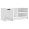TV staliukas Televizoriaus spintelė, balta, 80x35x36,5cm, mediena, blizgi