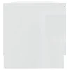 TV staliukas Televizoriaus spintelė, balta, 80x35x36,5cm, mediena, blizgi