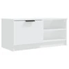 TV staliukas Televizoriaus spintelė, balta, 80x35x36,5cm, apdirbta mediena