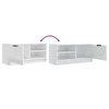 TV staliukas Televizoriaus spintelė, balta, 80x35x36,5cm, mediena, blizgi