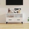TV staliukas Televizoriaus spintelė, balta, 80x36x50cm, mediena, blizgi