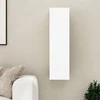 TV staliukas Televizoriaus spintelė, balta, 30,5x30x110cm, apdirbta mediena
