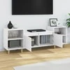 TV staliukas Televizoriaus spintelė, baltos spalvos, 160x35x55cm, mediena