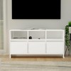 TV staliukas Televizoriaus spintelė, balta, 102x37,5x52,5cm, mediena