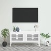 TV staliukas Televizoriaus spintelė, baltos spalvos, 105x35x50cm, plienas