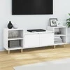 TV staliukas Televizoriaus spintelė, baltos spalvos, 160x35x55cm, mediena