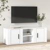 TV staliukas Televizoriaus spintelė, baltos spalvos, 100x31,5x35cm, mediena