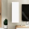 TV staliukas Televizoriaus spintelė, balta, 30,5x30x90cm, apdirbta mediena