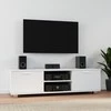 TV staliukas Televizoriaus spintelė, baltos spalvos, 140x40,5x35cm, mediena