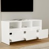 TV staliukas Televizoriaus spintelė, balta, 102x37,5x52,5cm, mediena